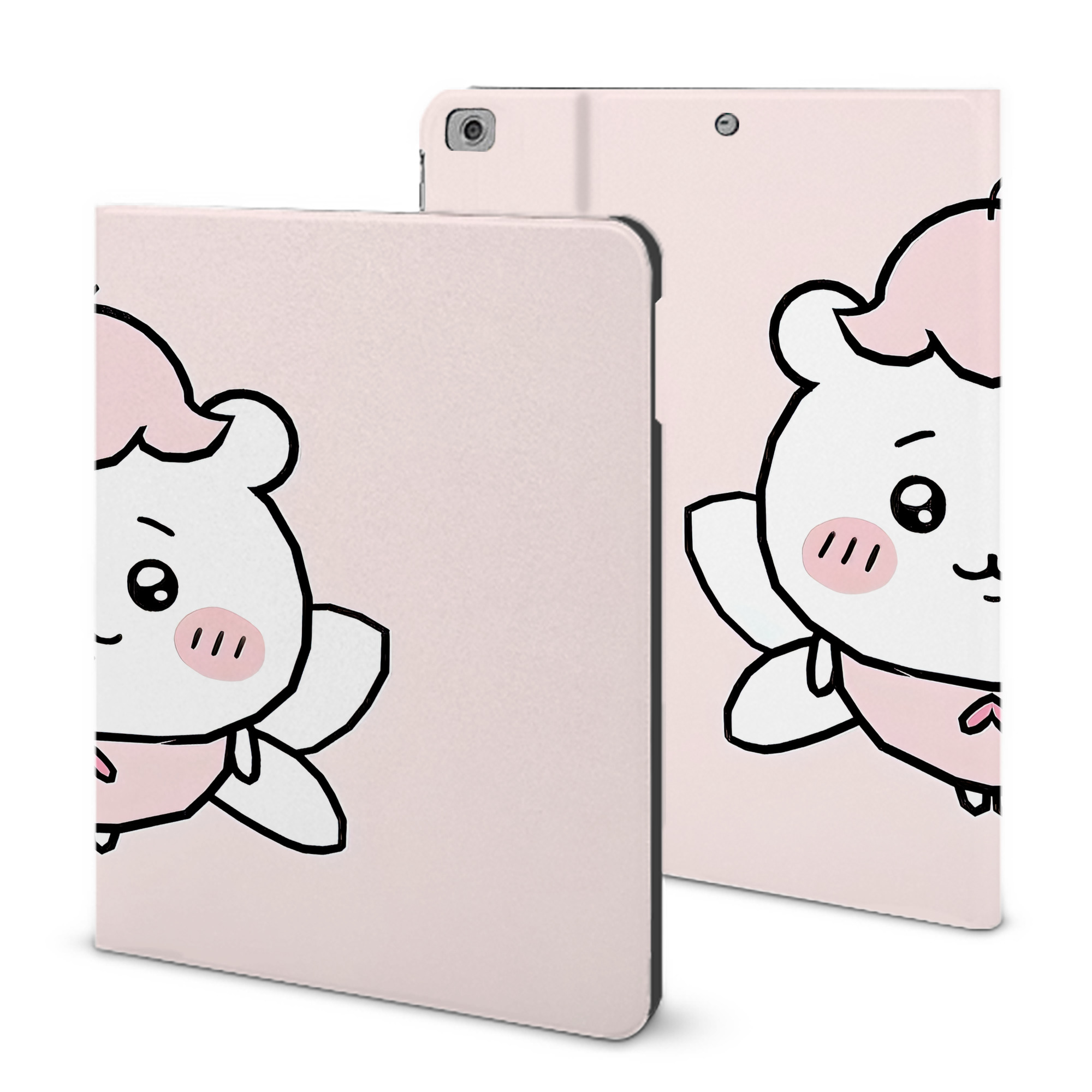 （画像用） ちいかわ Chii-kawa IPad ケース ブック型 PUレザー TPU 耐衝撃 軽量 薄型 ペン収納なし 全面保護 IPad 各モデル対応